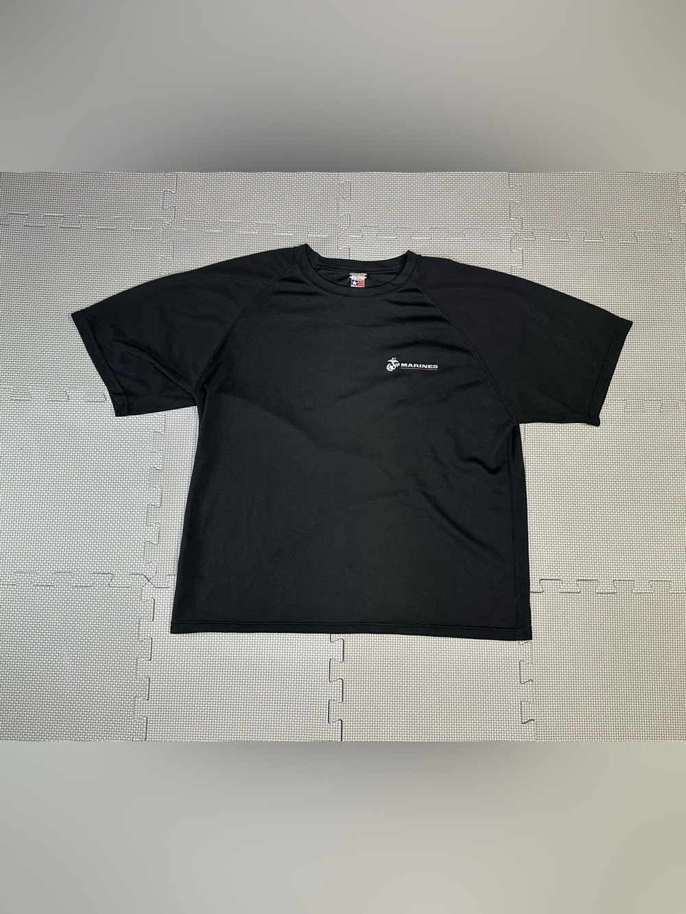 Marines T-Shirt Mens L Black USMC Pain is Weakness Leaving the Body Made USA